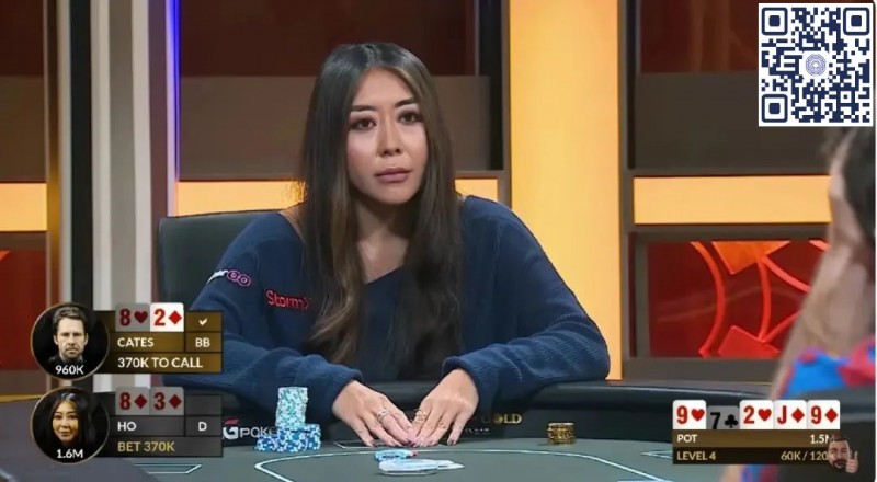 【GG扑克】牌局分析：Maria Ho在黄金游戏单挑对抗赛中对Jungleman的超级诈唬