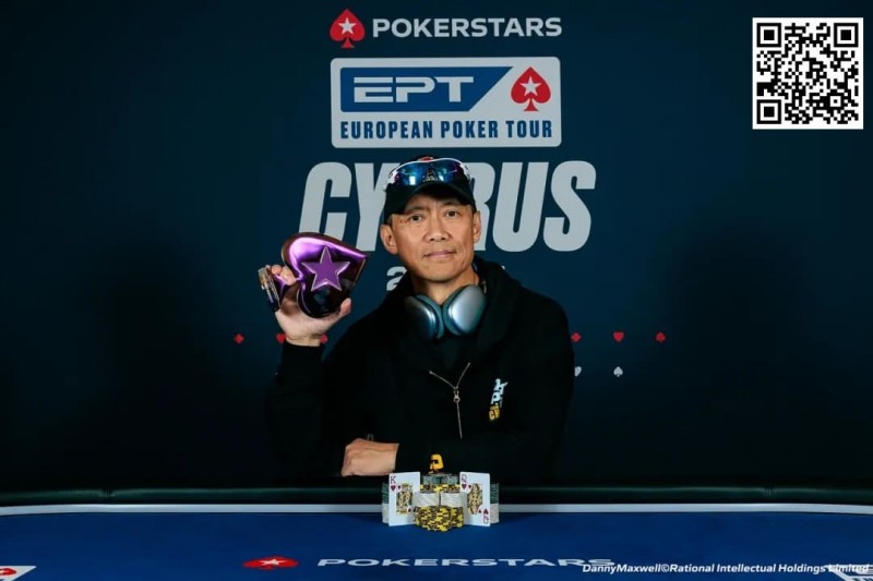 【GG扑克】EPT塞浦路斯：魏国梁获$3,000神秘赏金赛冠军 郑晓生、胥远、孙云升等挺进$10,300豪客赛Day2